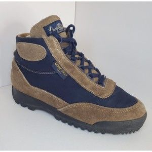 Vtg Vasque Skywalk Hiking Boots Gore-Tex & Suede Sz 7 1/2 Waterproof Italy 7534